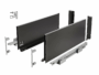 Guide per cassetti Axispro Push Soft Close estrazione totale portata kg.40 con Spondina Nero C mm.168 varie lunghezze | GTV